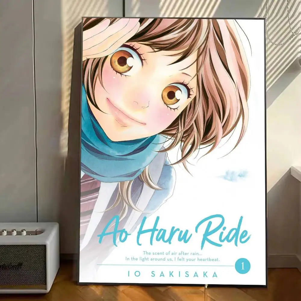 Comic Book Series Ao H-haru R-ride Poster Gallery Prints Self Adhesive Home Decor Decoration Wall Decals Living Room Sticker