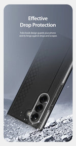 DUX DUCIS Full Protection Business Flip Leather Case for Samsung Galaxy Z Fold 7 6 5 5G Card Pocket Magnetic Closure Cover