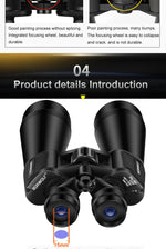 BORWOLF 20-60X70 Binoculars High Magnification  Long Range Zoom 60 Times  Hunting   Astronomical Telescope HD Professiona  Zoom