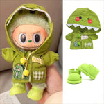 Mini Doll'S Clothes Outfit Accessories For Ropa Labubu Idol doll Raincoat short rain boots rain shoes Clothing Gift