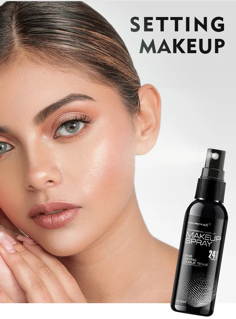 Black Polka Dot Setting Spray 60ml for face, long-lasting, anti-smudge-proof and 16 hours of makeup off wear natural finish