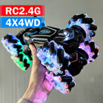 4WD RC stunt car rotation drift 2.4G wireless remote control car children's and boys sound and light toy car