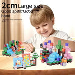 Magnetic Building Blocks Stacking Construction Set STEM Sensory Toys for Mine World Kids Boys Girls Ages 3+ DIY Magnet Cube Gift