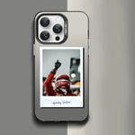 1PC Charles Leclerc 16 F1 Phone Case Phone Case IMD color silver shell For iPhone 16 15 14 13 12 11 Pro Max Plus