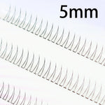 J Curl V Shape Black Under Eyelash Comic Eye Lashes Natural Bottom Lashes Soft Manga Eyelashes Bunches Eyelash Clusters Korean