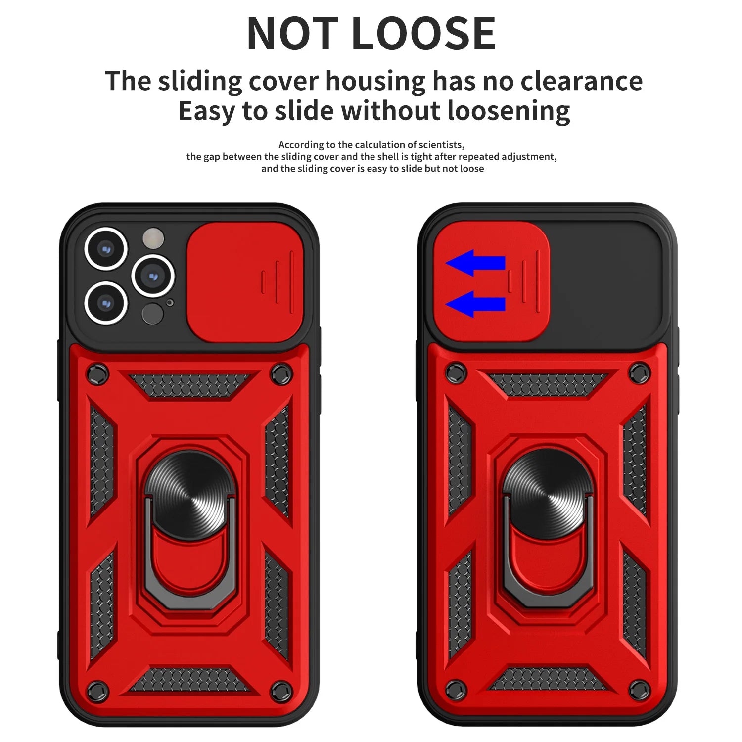 For iPhone 16 17 15 14 13 12 11 Pro Max Mini Plus Air Military Grade Bumpers Ring Cover Slide Camera Lens Protector Armor Case