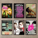 Movie Poster Film Fight Club Aesthetic Prints Picture Gift Kitchen Room Home Decor Club Bar Cafe Decoration Art Wall Painting