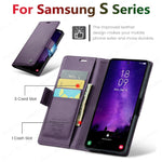 Magnetic Flip Wallet Cards Leather Magsafe Case for Samsung Galaxy A06 A16 A55 A35 A25 15 05S S25 S24 S23 22 Ultra Plus FE Cover