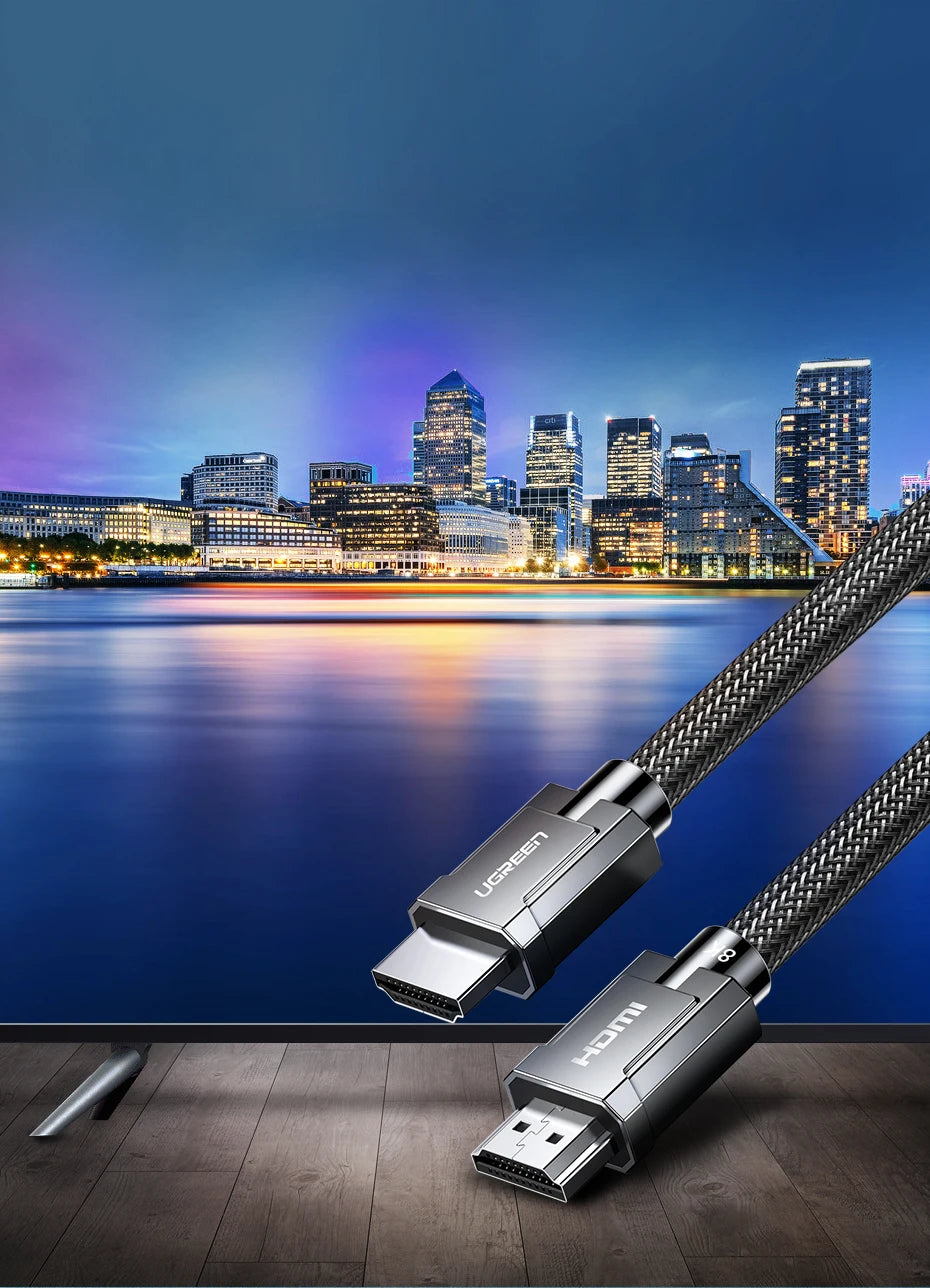 UGREEN HDMI 2.1 Cable 8K 60Hz 48Gbps Earc Ultra High-Speed HDMI-Compatible Cable for Xiaomi TV Box Laptop Projector PS4 PS5