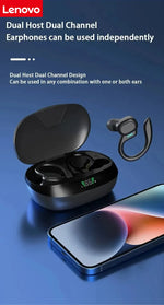 Original Lenovo Sports Wireless Earphones BT over Ear Buds with Earhooks Sports Earphones Running in-Ear Headphones