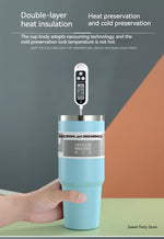 20oz/30oz Stainless Steel Thermos Mug With Straw Keeps Cold and Heat Thermal Mug Tumbler Outdoor Sports Thermal Water Bottle