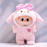 15cm/17cm Labubu I II Dolls Clothes Cute Shark Clothing Set Accessories Clothing Plush Doll'S Clothes