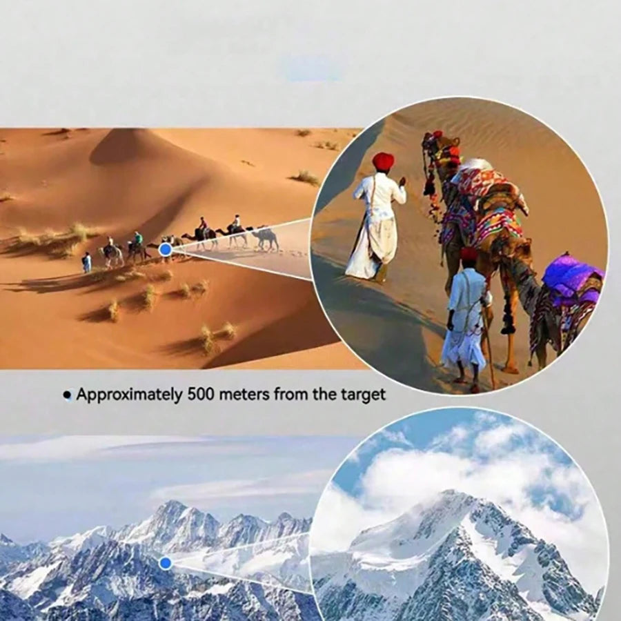 Portable Handheld 16X52 Powerful Monocular Telescope Zoom Binoculars Long Range For Outdoor Camping Bird Watching Tools