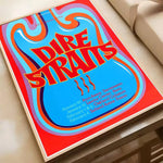 Singer D-Dire S-Straits Rock Band Poster Waterproof HD Art Wall Decal Self-Adhesive Print. Aesthetic Home Room Decor for Living