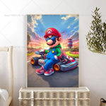 1PC Classic Anime Movie M-Marios Poster Self-adhesive Art Waterproof Paper Sticker Coffee House Bar Room Wall Decor