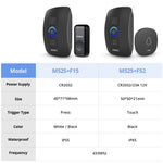 KERUI M525 Wireless Doorbell Waterproof Outdoor Smart Home Door Bell Chime Kit LED Flash Security Alarm Welcome House Melodies