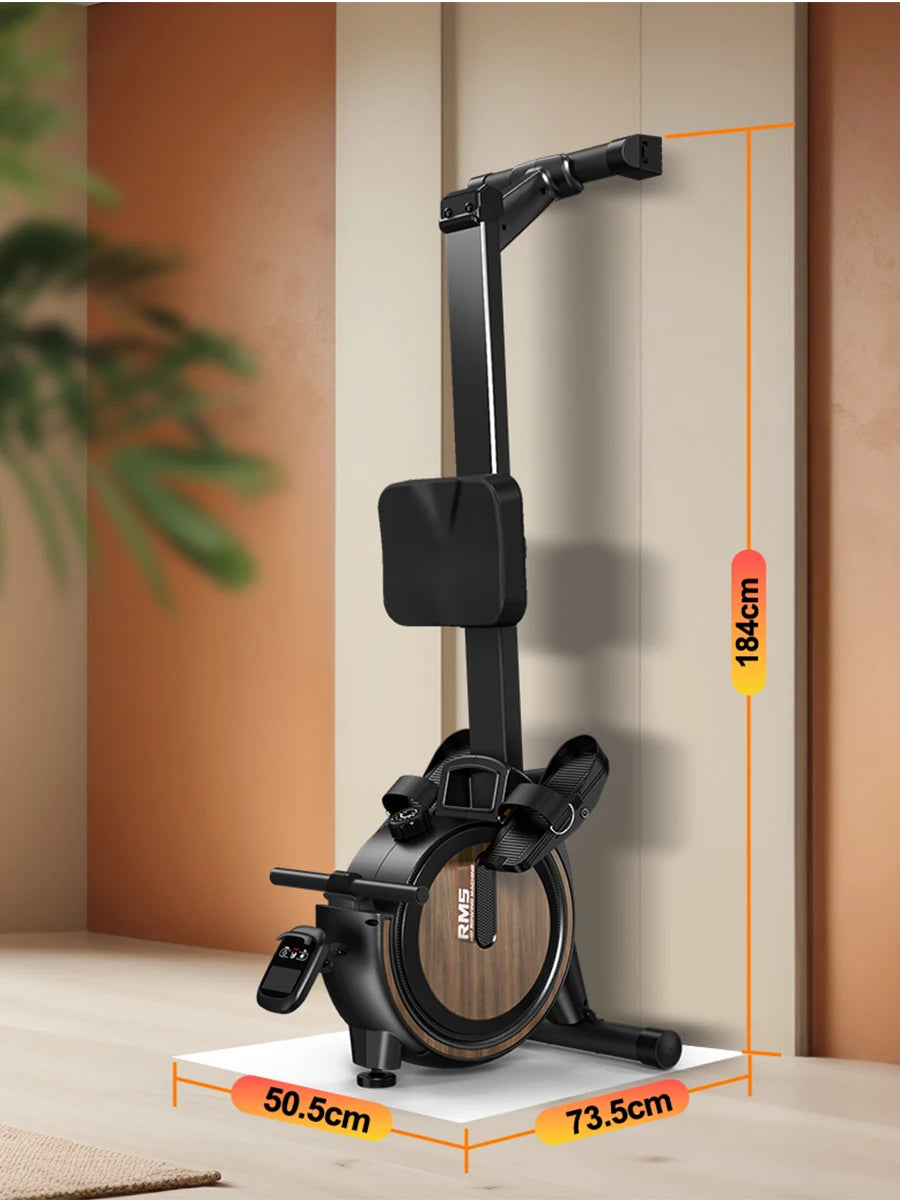 MettleMatic Rm5 Magnetic Rowing Machine, Bluetooth, 16-Level Resistance, 150kg Capacity, Home Use