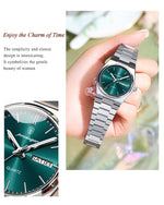 POEDAGAR Luxury Woman Watch Waterproof Luminous Fashion Quartz Ladies Wristwatch Date Week Stainless Steel Women's Watches Reloj