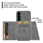 Card Holder Leather Case for Samsung Galaxy S25 Ultra S24 FE S23 S22 Ultra S21 S20 FE S10 Plus 5G Wallet Phone Cover Etui Coque