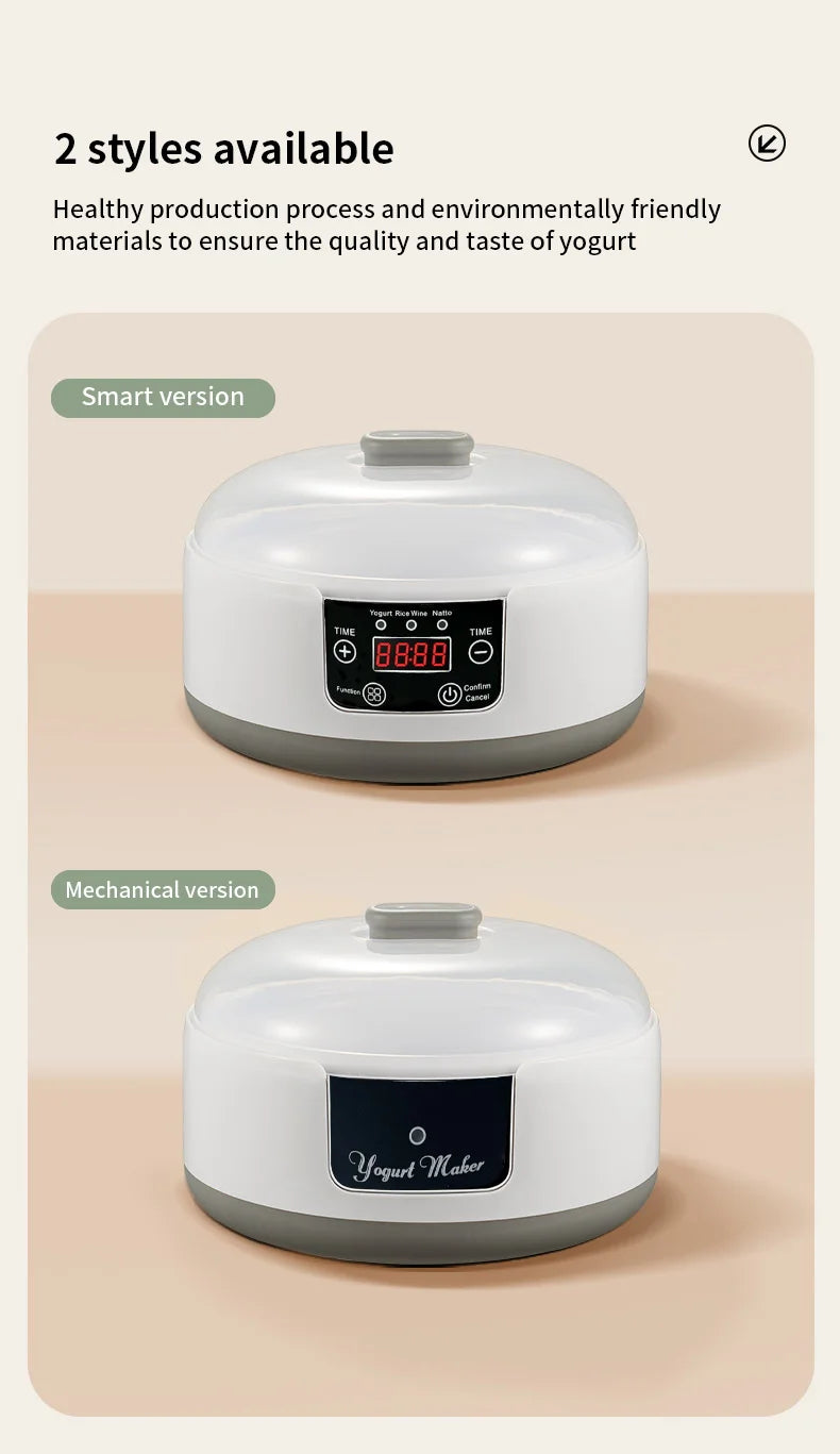 Electric Mini Yogurt Maker Automatic Multifunctional Yogurt Machine Kitchen Rice Wine Maker Natto Fermenting Machine Household