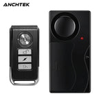 Anchtek 110db Loud Alarm Wireless Vibration Alarm with Remote Control Anti-Theft Alarm Motorcycle Bike Vehicle Security Alarm