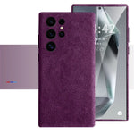 Genuine Alcantara Leather Magsafe Slim Case for Samsung Galaxy S24 S25 Ultra Matte Back Cover