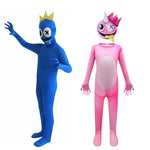 Cosplay Costumes Boy Halloween Blue Monster Jumpsuit Carnival Birthday Party Show Costume Girl Suit Horror Game Novelty Gift Set