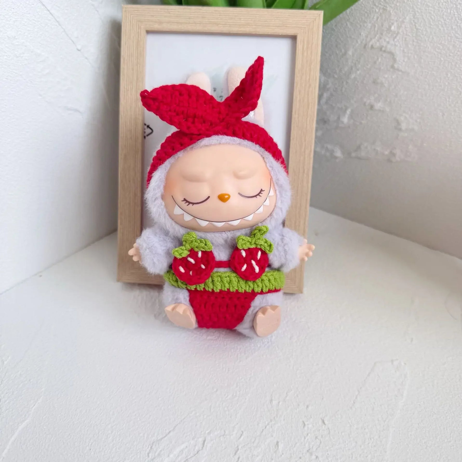 Lovely Bikini Bib Headband For Labubu 3.0 Big Into Energy Series Swimsuit Labubu Sexy Bikini Set Labubu Clothes