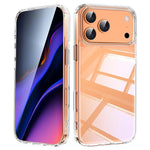 Hybird Military Grade Case for iPhone 17 Air 17 Pro Max Case Shockproof Transparent Hard Acrylic Case for iPhone 16 Pro Max 16E