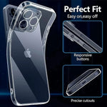 Ultra Thin Clear TPU Phone Case For iPhone 17 Air 16 15 14 13 12 11 Pro Xs Max 7 8 6 6s Plus Mini X XR 16e Soft Silicone Cover