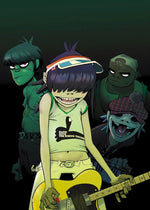 Virtual Anime Rock Band Gorillaz Poster Modern Music Album Cover Canvas Painting Wall Art for Club Living Room Home Decor Mural
