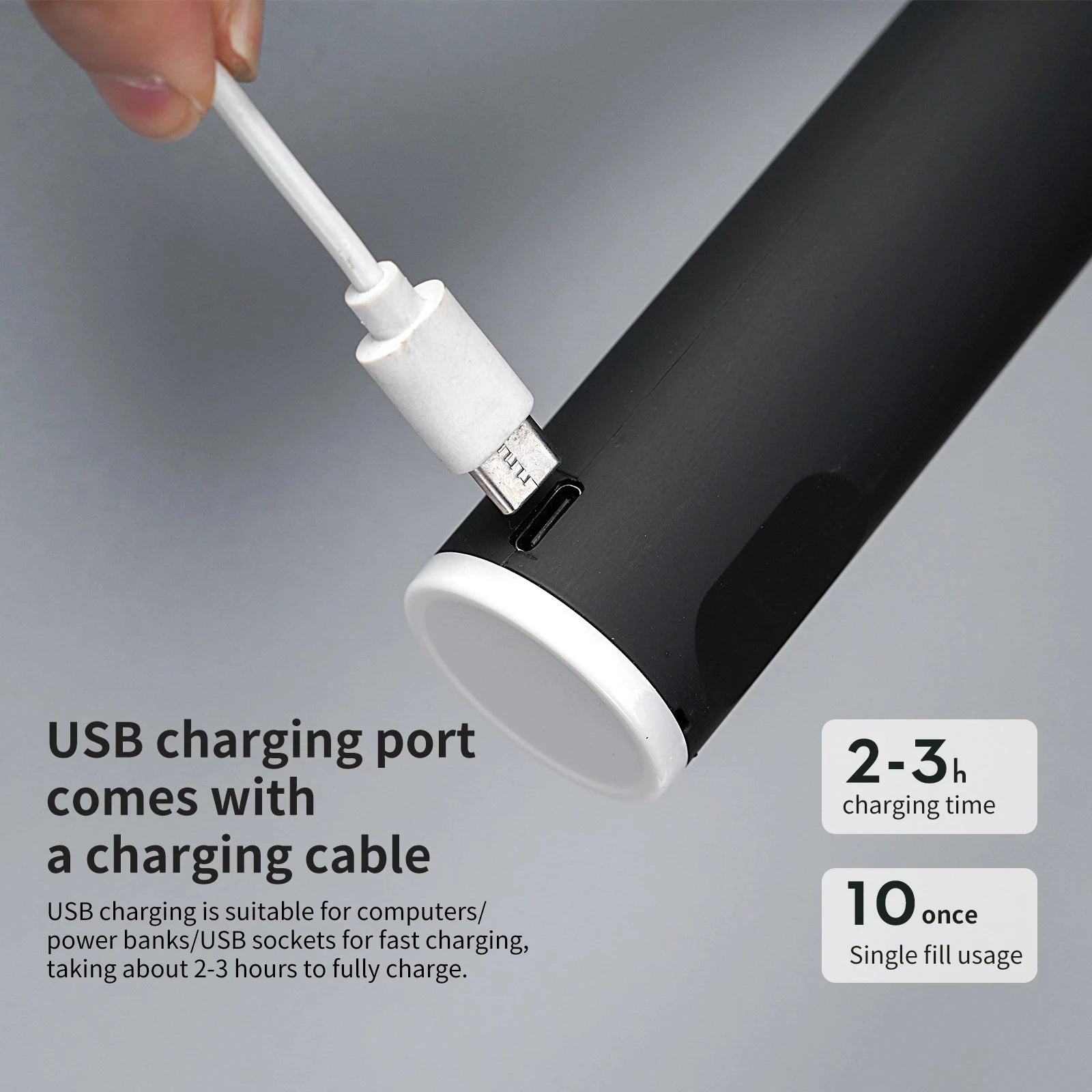 Portable egg beater, handheld milk frother, rechargeable coffee machine, 3-speed cake cream maker, household kitchen food mixer