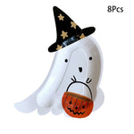 Bat Ghost Disposable Tableware Birthday Party Supplies Skeleton Plate Halloween Party Decoration Supplies