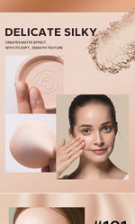 BEAUTY GLAZED Oil Control Matte Face Powder Long Lasting Flawless Setting Powder Face Makeup With Mirror