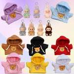 Labubu Doll Clothes Hoodie Labubu Idol V1 V2 Dolls Clothing Accessories 15/17cm Plush Doll Universal