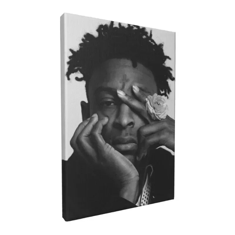 Canvas Painting Hip Hop Rapper 21 Savage, I Am I Was Savage Music Album Art Poster Wall Prints Picture Living Room Home Decor