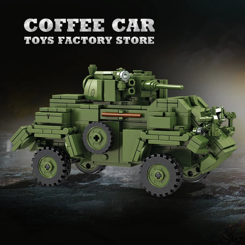 WW2 Classic Anti-tank Gun Building Blocks Army Weapon Toys Military Armored Cars MOC Bricks Tank Model Adult Children Gifts NEW