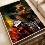 Movie Sticky Fight Club Poster High-definition art sticker Self adhesive waterproof home decoration for living room