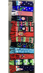 Christmas LED Scarf - Knitted Multicolor Light-Up Scarf for Kids and Adults