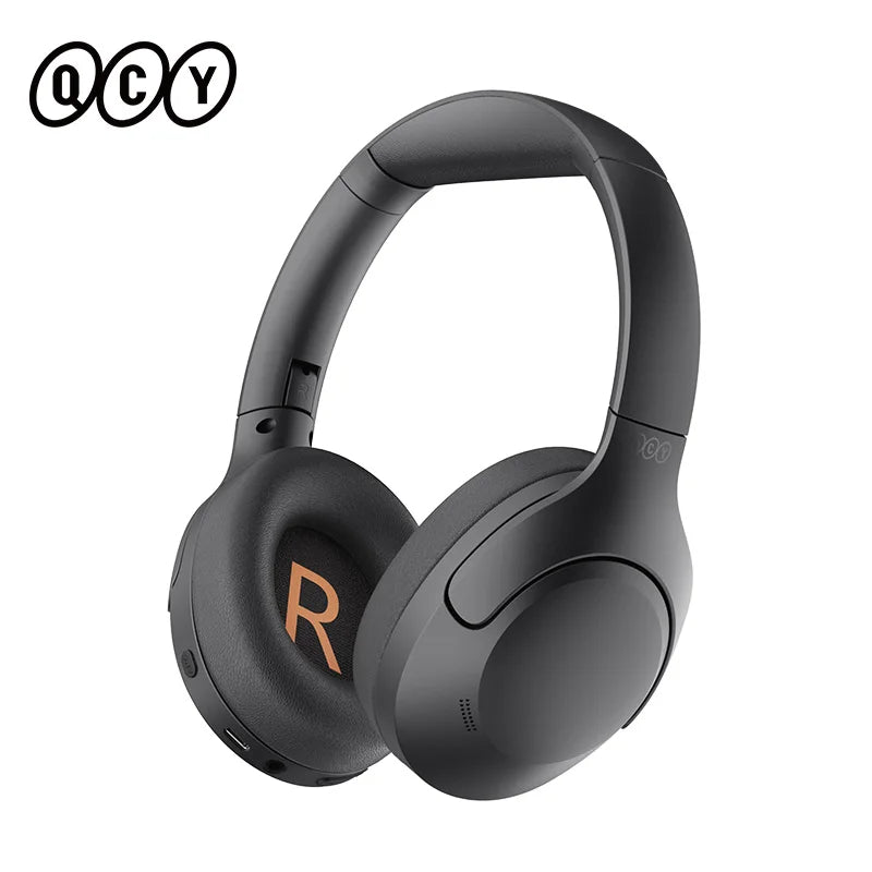 QCY H3 Lite ANC Wireless/Wired Headphones Bluetooth 5.3 Foldable Over Ear Headset HIFI Sound 60H Playtime Earphones Dual Connect