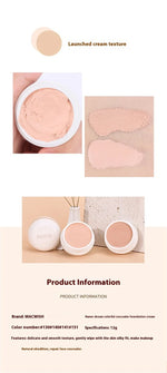 High Coverage Concealer Cover Anti Dark Circle Freckle Lasting Waterproof Foundation BB Cream for Face Makeup Base Cosmetics