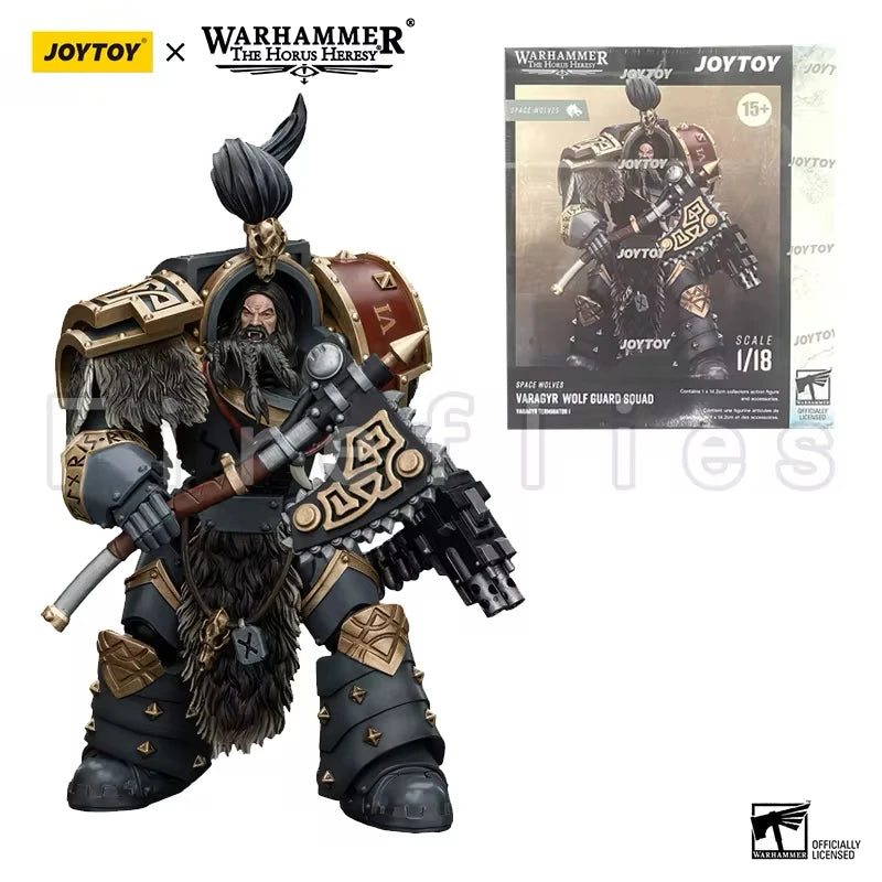 1/18 JOYTOY Action Figure – Warhammer 40K Horus Heresy Space Wolves Logan Ghostwolf Mecha Model
