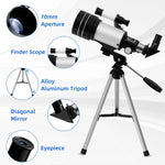 Astronomical Telescope With Finderscope For Child Beginner 150 Times Zoom High-definition Moon Viewing Telescope With Phone Rack