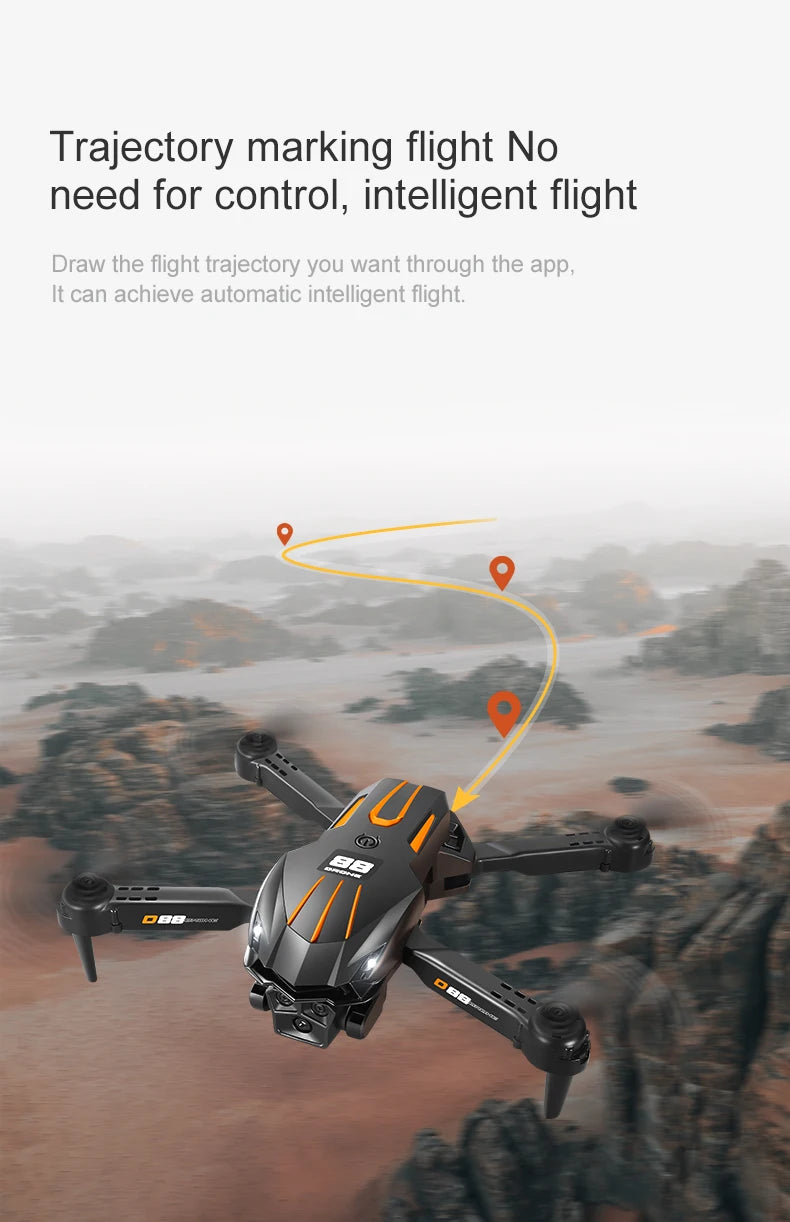 Xiaomi D88 Drone HD 8K Dual Camera Professional Aerial Photography Optical Flow Hovering Gesture Shooting Folding Quadcopter ﻿