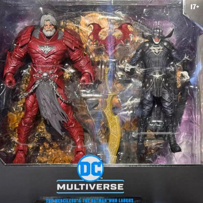 McFarlane Toys Collector Edition 2pk - #4 Batman Who Laughs (Knight Armor) & Merciless (Dark Multiverse) Action Figur Model