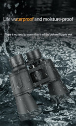 50000M German Military 20X50 Zoom HD BAK4-Prism Powerful Binoculars Long Range Professional Telescope For Outdoor Camping Travel