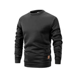 New Men's Sweater Spring Autumn Round Neck Long Sleeve Pullover Casual Sports Sweatshirt High Quality Solid Color Fleece Coat