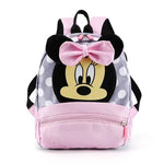 Disney New Backpack 2025 Minnie Schoolbag For Kids Cartoon Kindergarten Schoolbag Kawaii Pink Backpack As a Gift For Children
