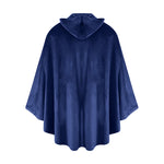 Men's Velvet Cloak with Hood, Renaissance Medieval Hooded Cloak for Women, Halloween Hood Cape with Metal Loop Clasp