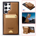 Leather Case For Samsung Galaxy A16 A36 A56 A55 A35 A15 A25 S25 S24 Ultra S23 S22 Plus + 2 in 1 Detachable Vertical Wallet Cover